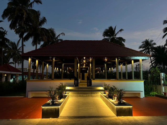 Outdoor wedding venue in Coimbatore with elegant decor